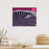 サンセットサーフポスター ポスター (キッチン)