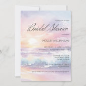 サンセットサーフ ブライダルシャワー招待状 招待状 (正面)