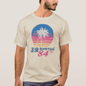 サンセットシステム84 V01 Tシャツ (正面)