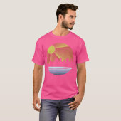 サンセットシティのスカイライン ビンテージギフト Tシャツ (正面フル)