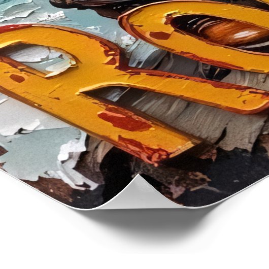 サンセットシュレッド:ライオンの海岸沿いの崖 ポスター (角)