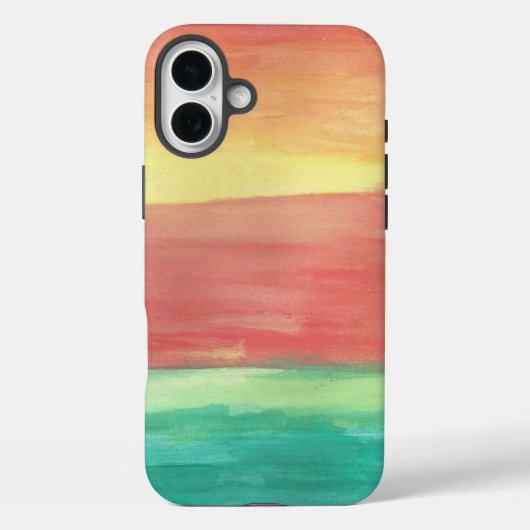 サンセットショアーズ抽象芸術アート Case-Mate iPhoneケース (裏面)