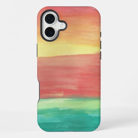 サンセットショアーズ抽象芸術 iPhoneケース (裏面)