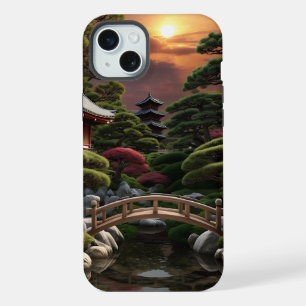 サンセットシリーズ日本のガーデン iPhone 15 PLUSケース