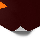 サンセットシルエットのパームツリー ポスター (角)