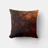 サンセットシルエットウィンターツリー クッション (正面)