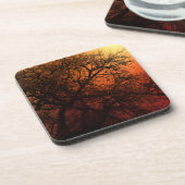 サンセットシルエットウィンターツリー コースター (左側)