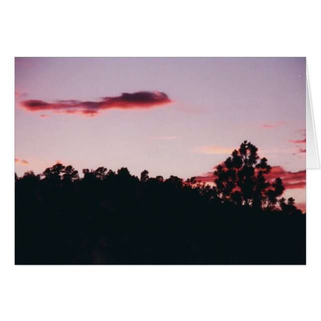 サンセットシルエットカード (正面横)