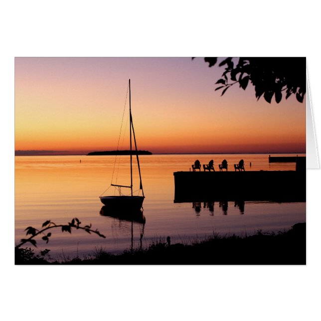 サンセットシルエットカード (正面横)