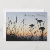 サンセットシルエット追悼式発表 招待状 (正面)