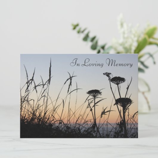 サンセットシルエット追悼式発表 招待状