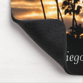 サンセットシルエット – サンディエゴ マウスパッド (コーナー)