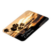 サンセットシルエット – サンディエゴ マグネット (左側)