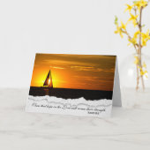 サンセットシンパネスカードに帆船 カード (黄色い花)