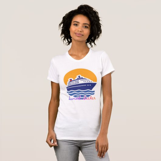 サンセットシーカークルーズ船Tシャツ Tシャツ (正面フル)