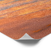 サンセットシークラウドパステル絵を描ズスタイル ポスター (角)