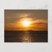 サンセットシースケープ自然写真 シーズンポストカード (正面)