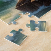 サンセットシースケー絵を描プのアートワーク ジグソーパズル (側面)