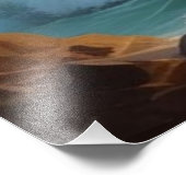 サンセットシースケー絵を描プのアートワーク フォトプリント            (角)