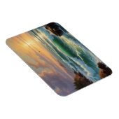 サンセットシースケー絵を描プのアートワーク マグネット (右側)