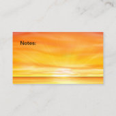 サンセットシーニックトラベルエージェンシーデザイン 名刺 (裏面)