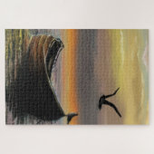 サンセットシーボートパズル ジグソーパズル (横)