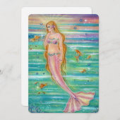 サンセットシーマーメイドパーティの招待状ルネラヴォワ 招待状 (正面/裏面)