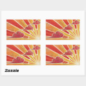 サンセットシール長方形 長方形シール (シート)