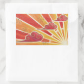 サンセットシール長方形 長方形シール (バッグ)