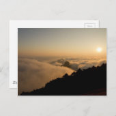 サンセットシーンの中国黄山 ポストカード (正面/裏面)