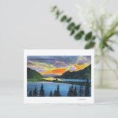 サンセットシーンオンザコロンビア川 ポストカード (スタンド正面)