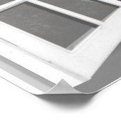 サンセットシーンフェイクウィンドウビュー3D ポスター (角)