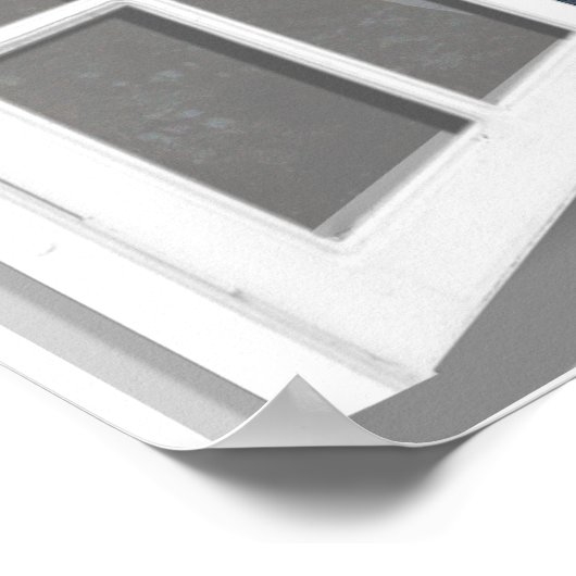 サンセットシーンフェイクウィンドウビュー3D ポスター (角)