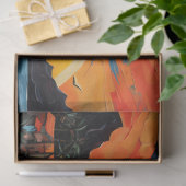 サンセットシーン旧市山々海 薄葉紙 (ギフト)