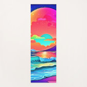 サンセットシー鮮やかスケープ ヨガマット (正面)