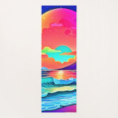 サンセットシー鮮やかスケープ ヨガマット (裏面)