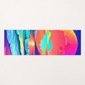 サンセットシー鮮やかスケープ ヨガマット (正面(横))