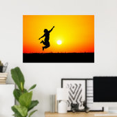 サンセットジャンプ ポスター (ホームオフィス)