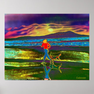 サンセットジョグと犬… ポスター