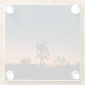 サンセットジョシュアの木 ガラスコースター (裏面)