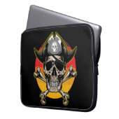 サンセットジョリーロジャースカルラップトップスリーブ ラップトップスリーブ (正面左)