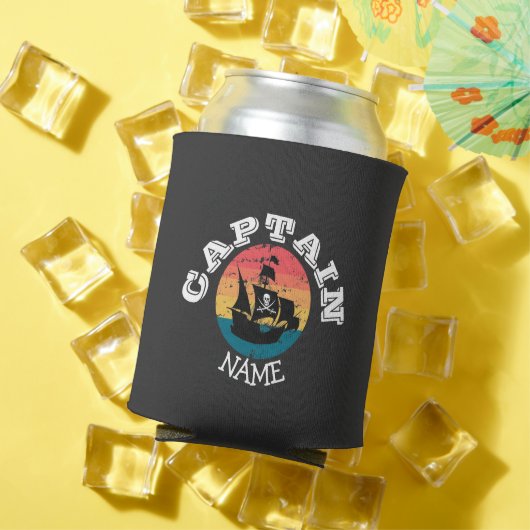 サンセットジョリーロジャーパイレーツパーティー船 缶クーラー (インサイチュ 夏)