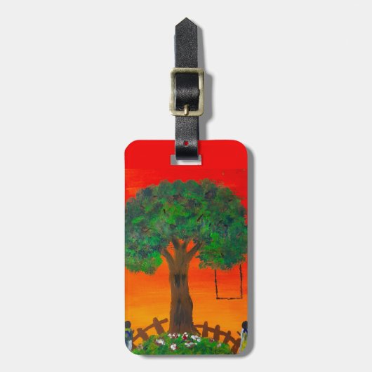 サンセットスイングセレニティラゲッジタグ ラゲッジタグ (正面縦)