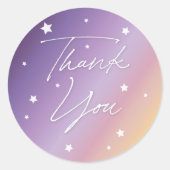サンセットスエレガントトラストスターズありがとう ラウンドシール (正面)