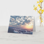 サンセットスカイオクロスザマイルズ誕生日カード カード (黄色い花)