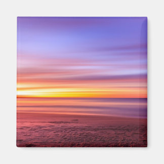 サンセットスカイオーバービーチと海 マグネット