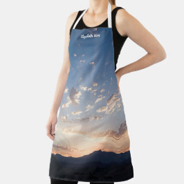 サンセットスカイパーソナライズされた エプロン