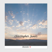 サンセットスカイパーソナライズされた シール (シート)