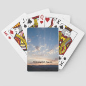 サンセットスカイパーソナライズされた トランプ (裏面)