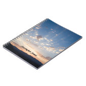 サンセットスカイパーソナライズされた ノートブック (左側)